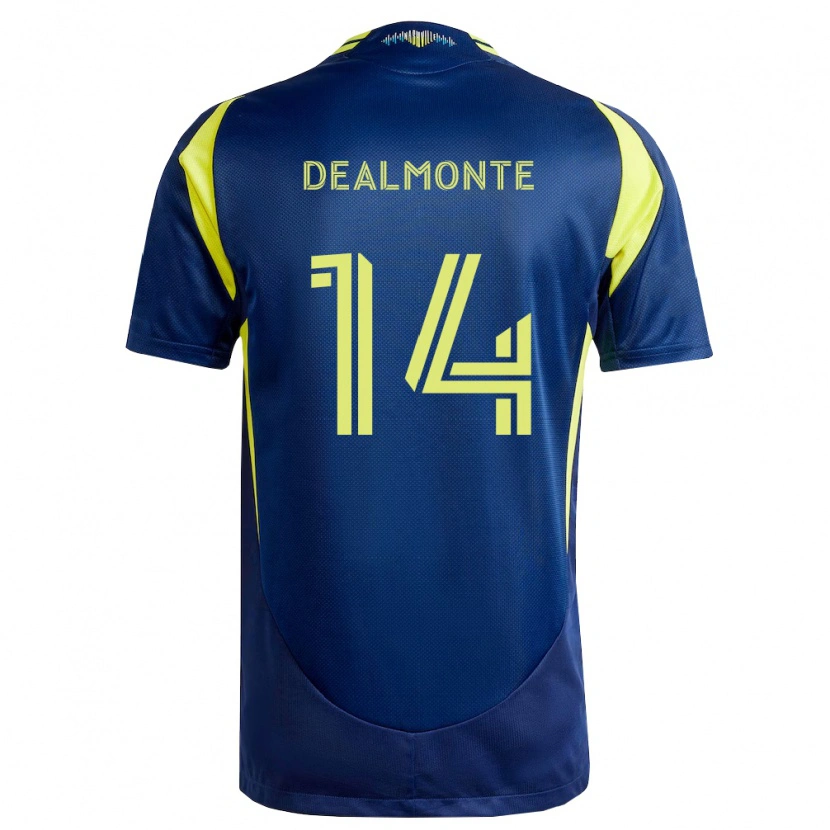 Danxen Kvinder Charly Dealmonte #14 Gul Marineblå Udebane Spillertrøjer 2026/27 Trøje T-Shirt