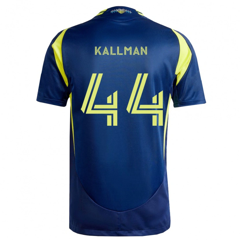 Danxen Kvinder Brent Kallman #44 Gul Marineblå Udebane Spillertrøjer 2026/27 Trøje T-Shirt