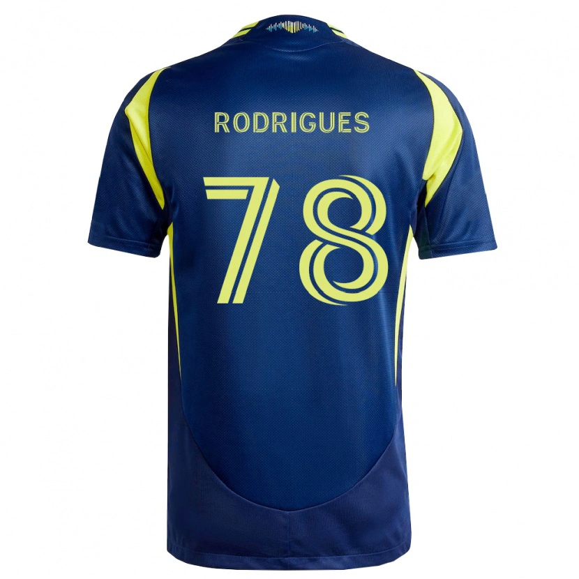 Danxen Kvinder Giuliano Rodrigues #78 Gul Marineblå Udebane Spillertrøjer 2026/27 Trøje T-Shirt