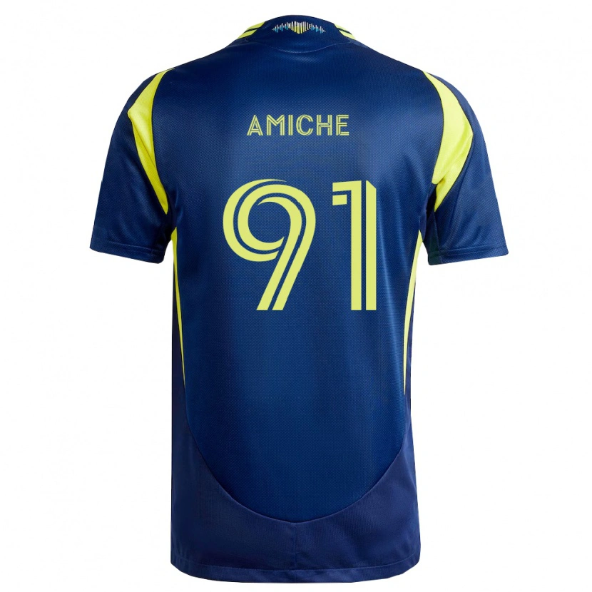 Danxen Kvinder Kemy Amiche #91 Gul Marineblå Udebane Spillertrøjer 2026/27 Trøje T-Shirt