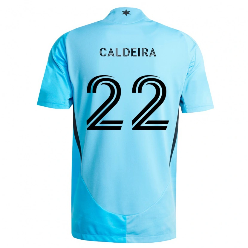 Danxen Kvinder Marcus Caldeira #22 Lyseblå Sort Udebane Spillertrøjer 2026/27 Trøje T-Shirt