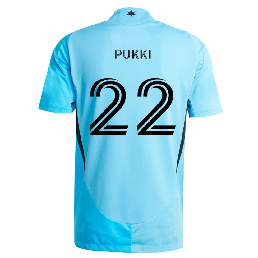 Danxen Kvinder Teemu Pukki #22 Lyseblå Sort Udebane Spillertrøjer 2026/27 Trøje T-Shirt