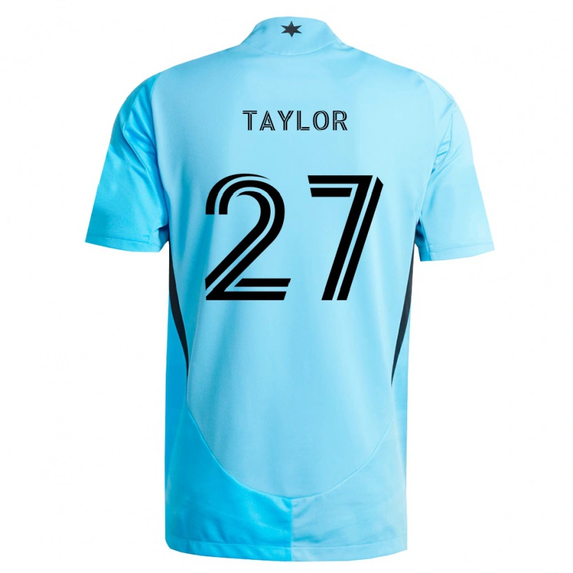 Danxen Kvinder D.j. Taylor #27 Lyseblå Sort Udebane Spillertrøjer 2026/27 Trøje T-Shirt