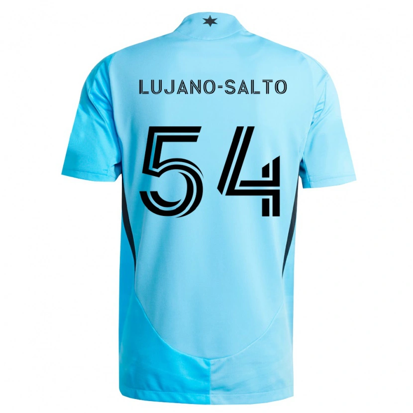 Danxen Kvinder Ramon Lujano-Salto #54 Lyseblå Sort Udebane Spillertrøjer 2026/27 Trøje T-Shirt