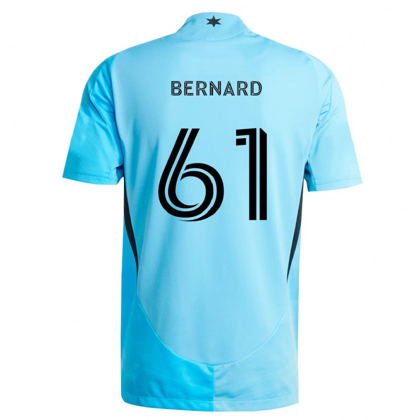Danxen Kvinder Jadan Bernard #61 Lyseblå Sort Udebane Spillertrøjer 2026/27 Trøje T-Shirt
