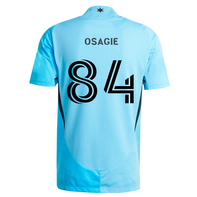 Danxen Kvinder Nosazena Osagie #84 Lyseblå Sort Udebane Spillertrøjer 2026/27 Trøje T-Shirt