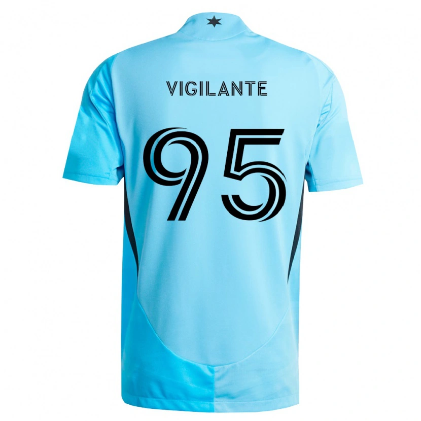 Danxen Kvinder Sam Vigilante #95 Lyseblå Sort Udebane Spillertrøjer 2026/27 Trøje T-Shirt