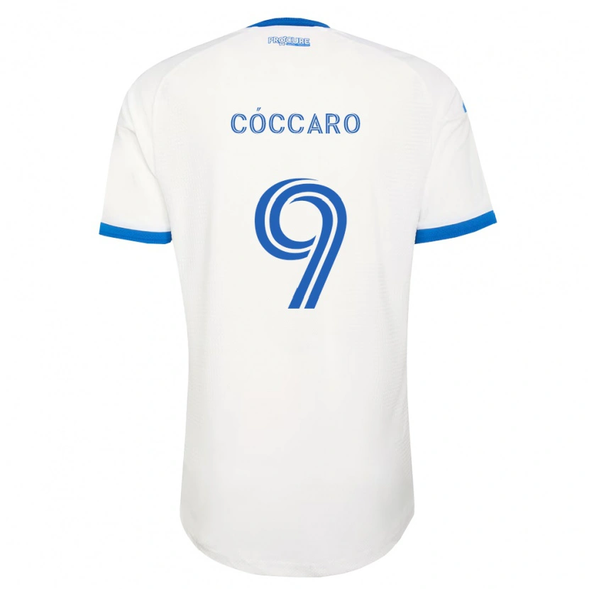 Danxen Kvinder Matías Cóccaro #9 Himmelblå Hvid Udebane Spillertrøjer 2026/27 Trøje T-Shirt
