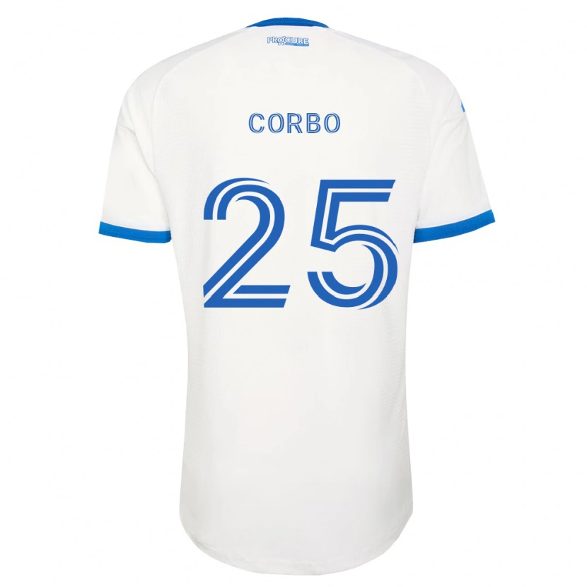 Danxen Kvinder Gabriele Corbo #25 Himmelblå Hvid Udebane Spillertrøjer 2026/27 Trøje T-Shirt