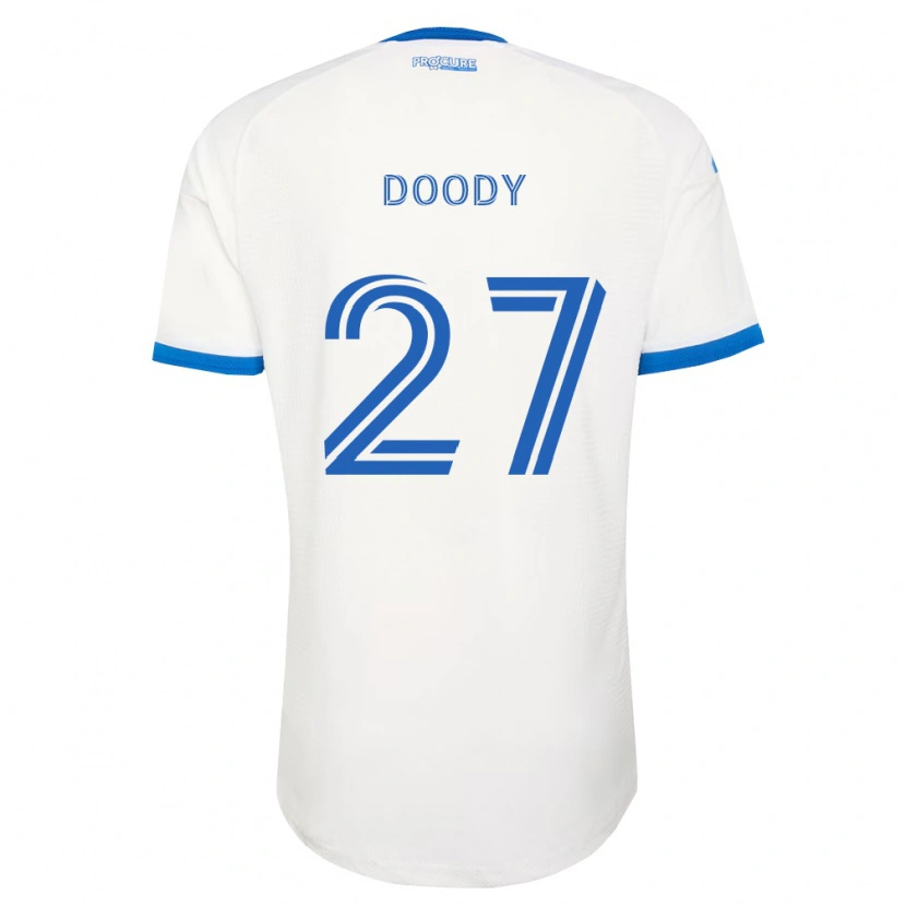Danxen Kvinder Grayson Doody #27 Himmelblå Hvid Udebane Spillertrøjer 2026/27 Trøje T-Shirt