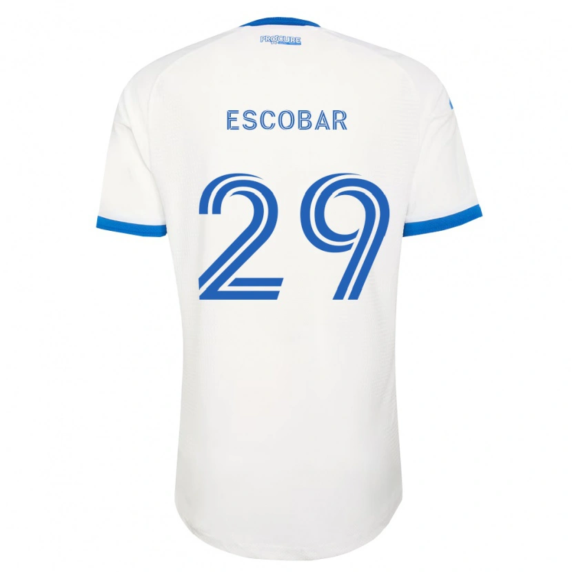 Danxen Kvinder Olger Escobar #29 Himmelblå Hvid Udebane Spillertrøjer 2026/27 Trøje T-Shirt