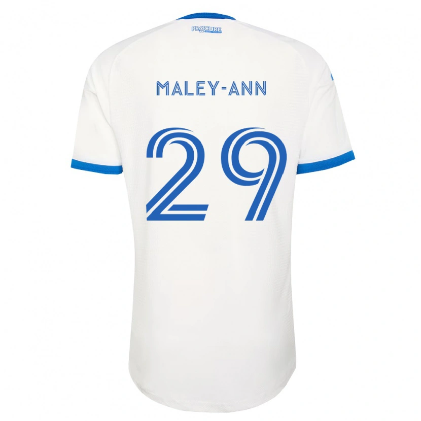 Danxen Kvinder Caron Maley-Ann #29 Himmelblå Hvid Udebane Spillertrøjer 2026/27 Trøje T-Shirt