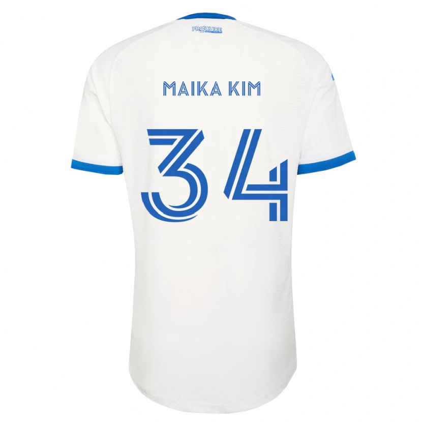 Danxen Kvinder Guerrier Maika Kim #34 Himmelblå Hvid Udebane Spillertrøjer 2026/27 Trøje T-Shirt