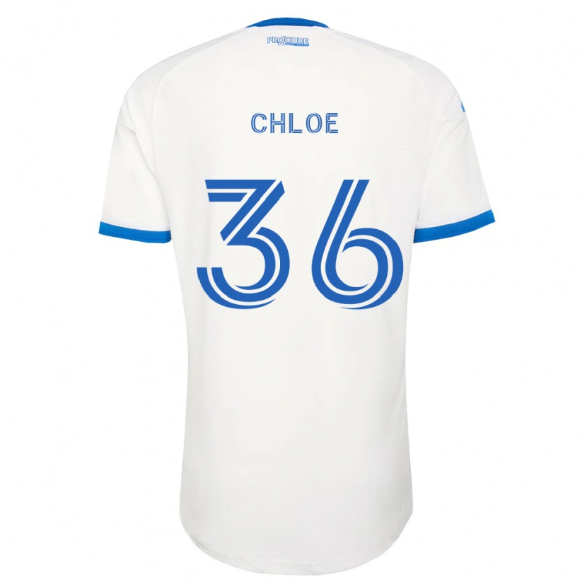 Danxen Kvinder Scicchitano Chloe #36 Himmelblå Hvid Udebane Spillertrøjer 2026/27 Trøje T-Shirt