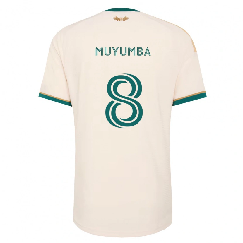 Danxen Kvinder Tristan Muyumba #8 Champagnegul Grøn Udebane Spillertrøjer 2026/27 Trøje T-Shirt
