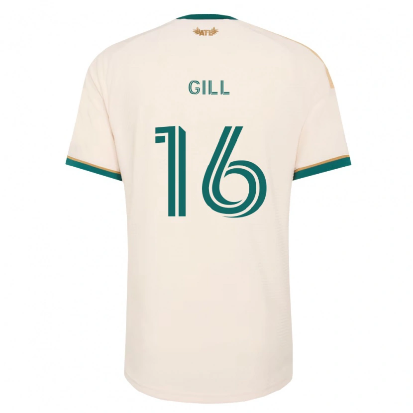 Danxen Kvinder Adrian Gill #16 Champagnegul Grøn Udebane Spillertrøjer 2026/27 Trøje T-Shirt