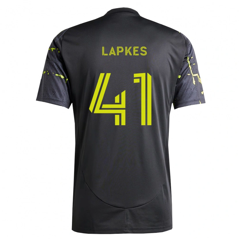 Danxen Kvinder Stanislav Lapkes #41 Fluorescerende Gul Sort Udebane Spillertrøjer 2026/27 Trøje T-Shirt
