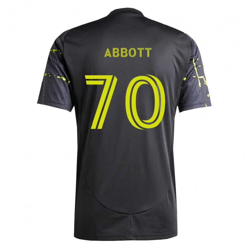 Danxen Kvinder Keller Abbott #70 Fluorescerende Gul Sort Udebane Spillertrøjer 2026/27 Trøje T-Shirt