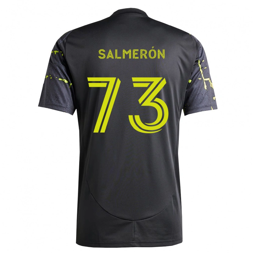 Danxen Kvinder Jorge Salmerón #73 Fluorescerende Gul Sort Udebane Spillertrøjer 2026/27 Trøje T-Shirt