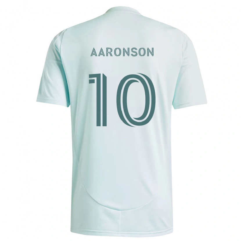 Danxen Kvinder Paxten Aaronson #10 Hvid Lysegrøn Udebane Spillertrøjer 2026/27 Trøje T-Shirt