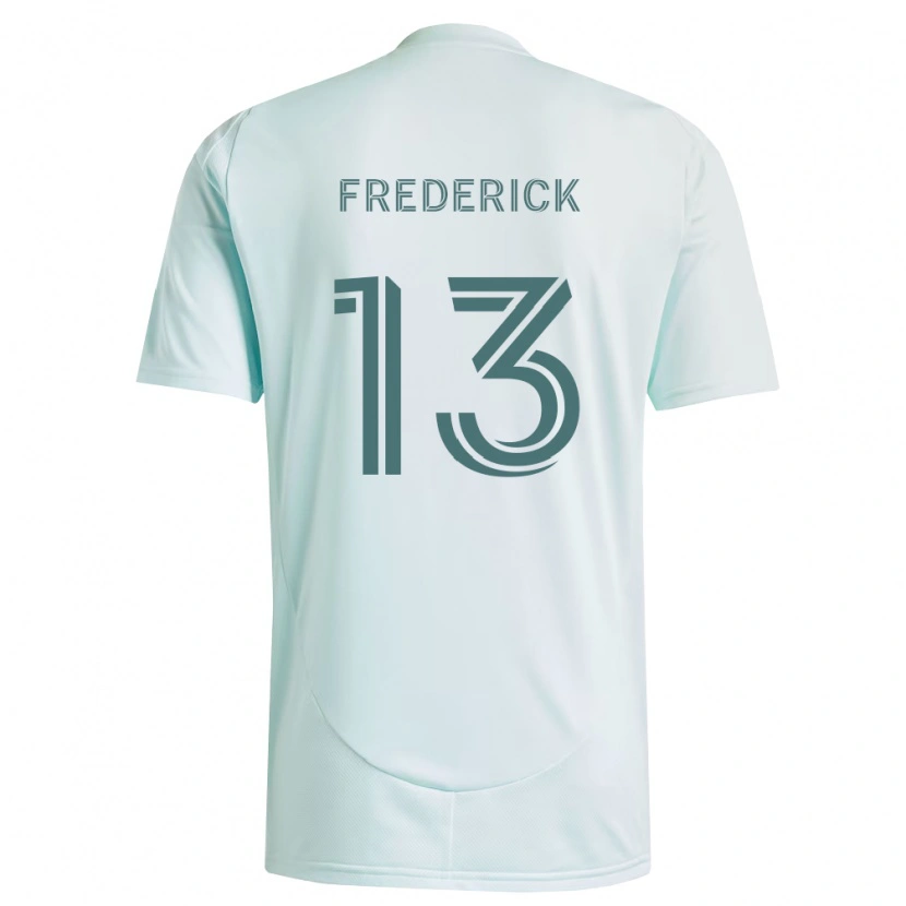 Danxen Kvinder Wayne Frederick #13 Hvid Lysegrøn Udebane Spillertrøjer 2026/27 Trøje T-Shirt
