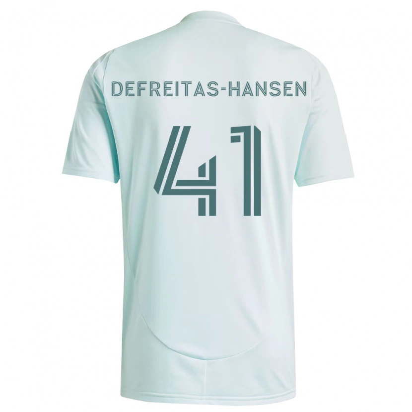 Danxen Kvinder Nicolas Hansen #41 Hvid Lysegrøn Udebane Spillertrøjer 2026/27 Trøje T-Shirt