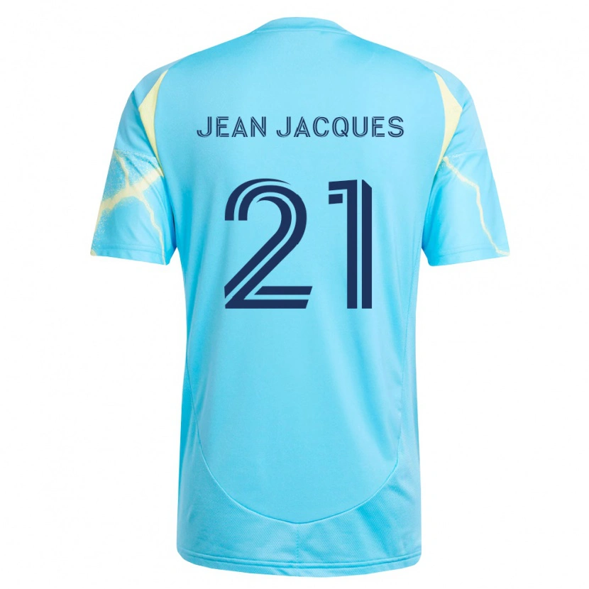 Danxen Kvinder Danley Jean Jacques #21 Lyseblå Sort Lys Gul Udebane Spillertrøjer 2026/27 Trøje T-Shirt