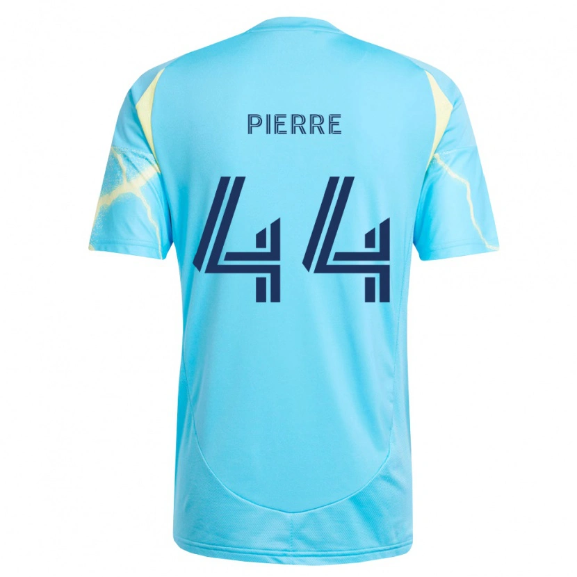 Danxen Kvinder Neil Pierre #44 Lyseblå Sort Lys Gul Udebane Spillertrøjer 2026/27 Trøje T-Shirt