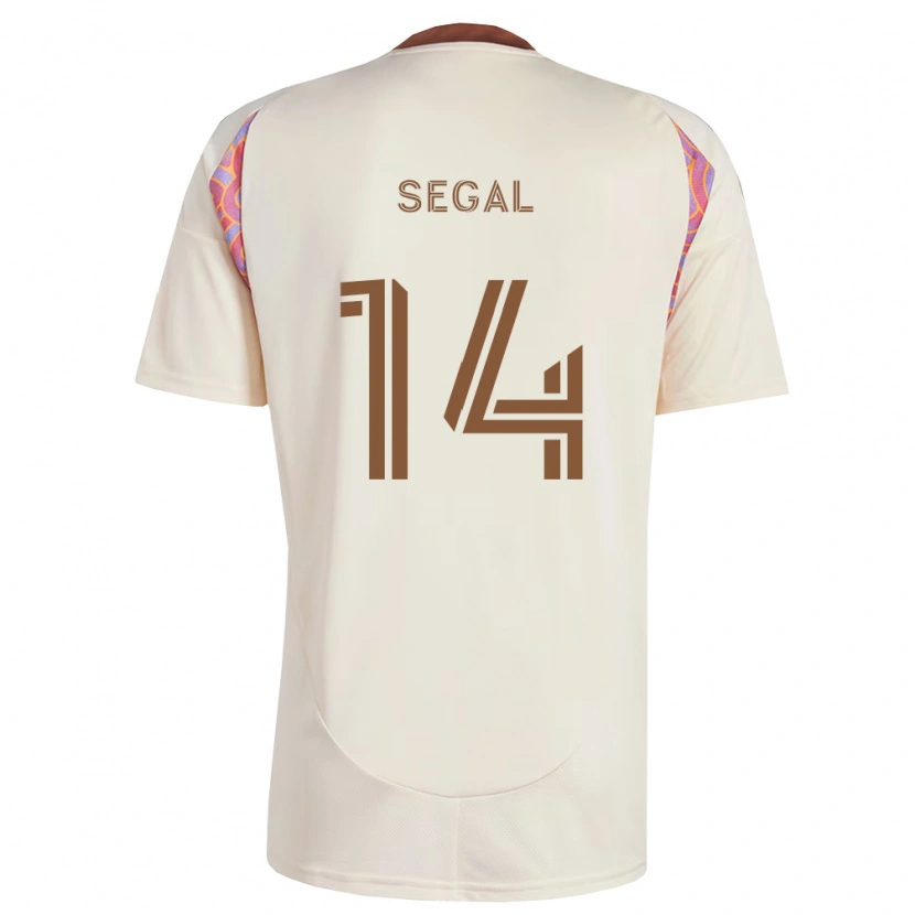 Danxen Kvinder Gabriel Segal #14 Råhvid Pink Udebane Spillertrøjer 2026/27 Trøje T-Shirt