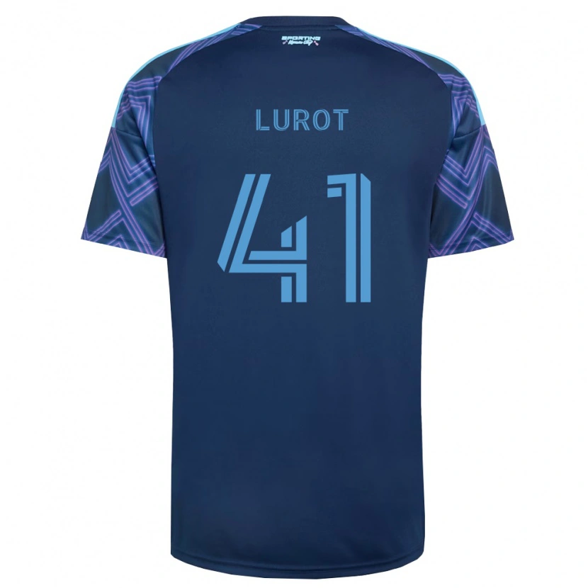 Danxen Kvinder Pierre Lurot #41 Kongelig Blå Lilla Udebane Spillertrøjer 2026/27 Trøje T-Shirt