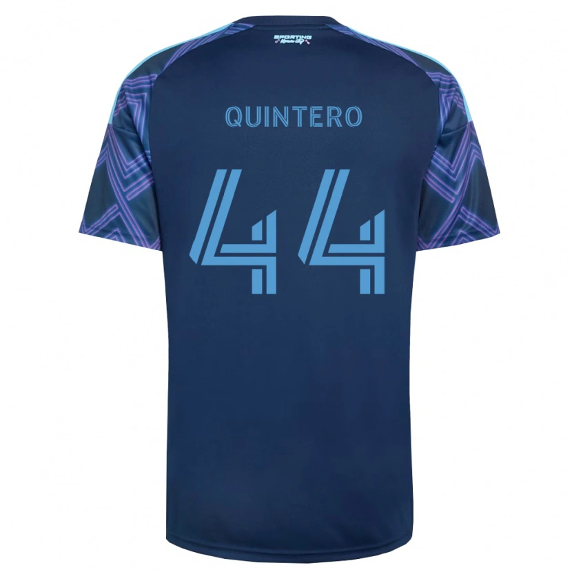 Danxen Kvinder Gael Quintero #44 Kongelig Blå Lilla Udebane Spillertrøjer 2026/27 Trøje T-Shirt