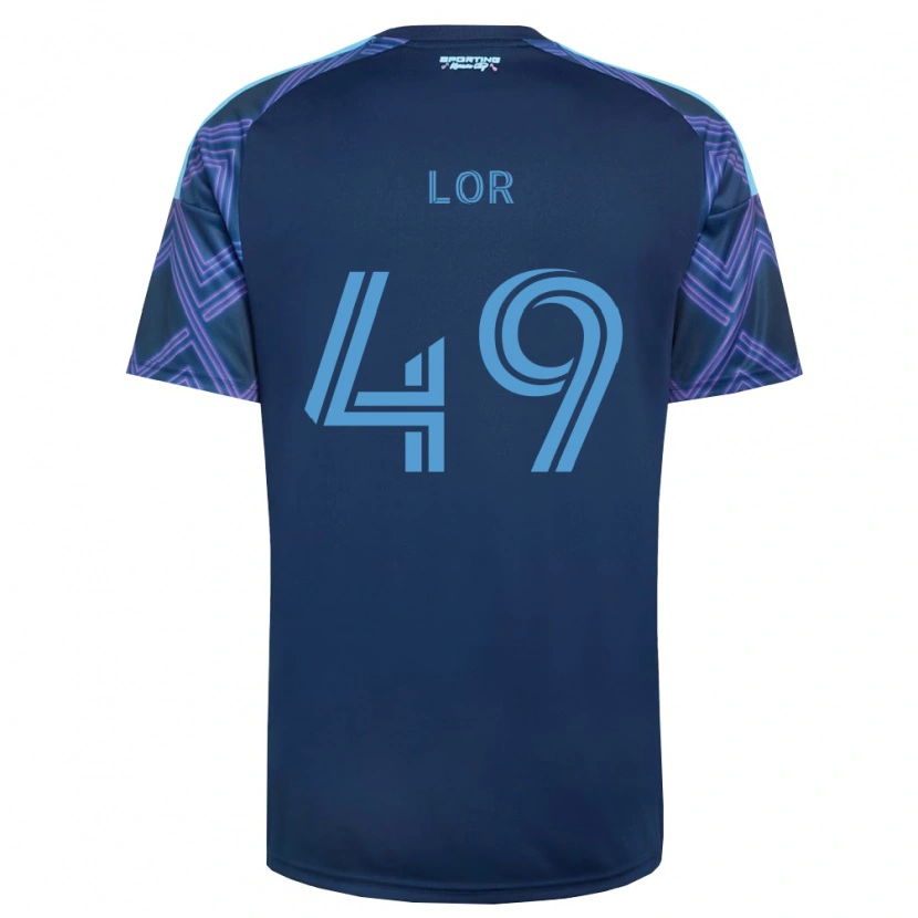 Danxen Kvinder Troy Lor #49 Kongelig Blå Lilla Udebane Spillertrøjer 2026/27 Trøje T-Shirt