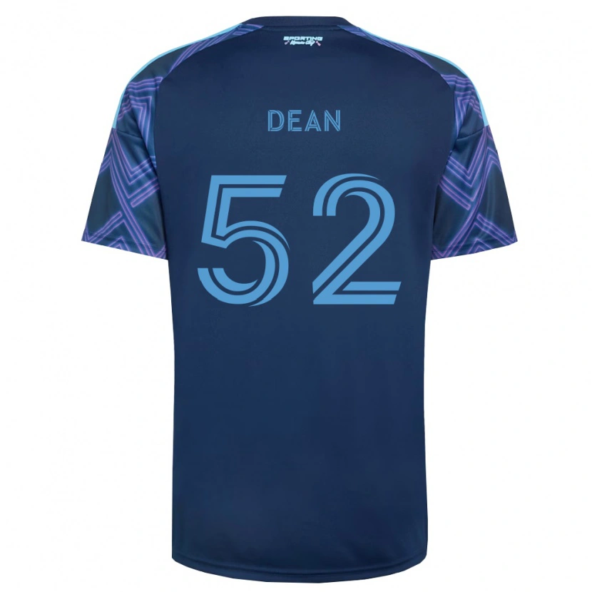 Danxen Kvinder Finn Dean #52 Kongelig Blå Lilla Udebane Spillertrøjer 2026/27 Trøje T-Shirt