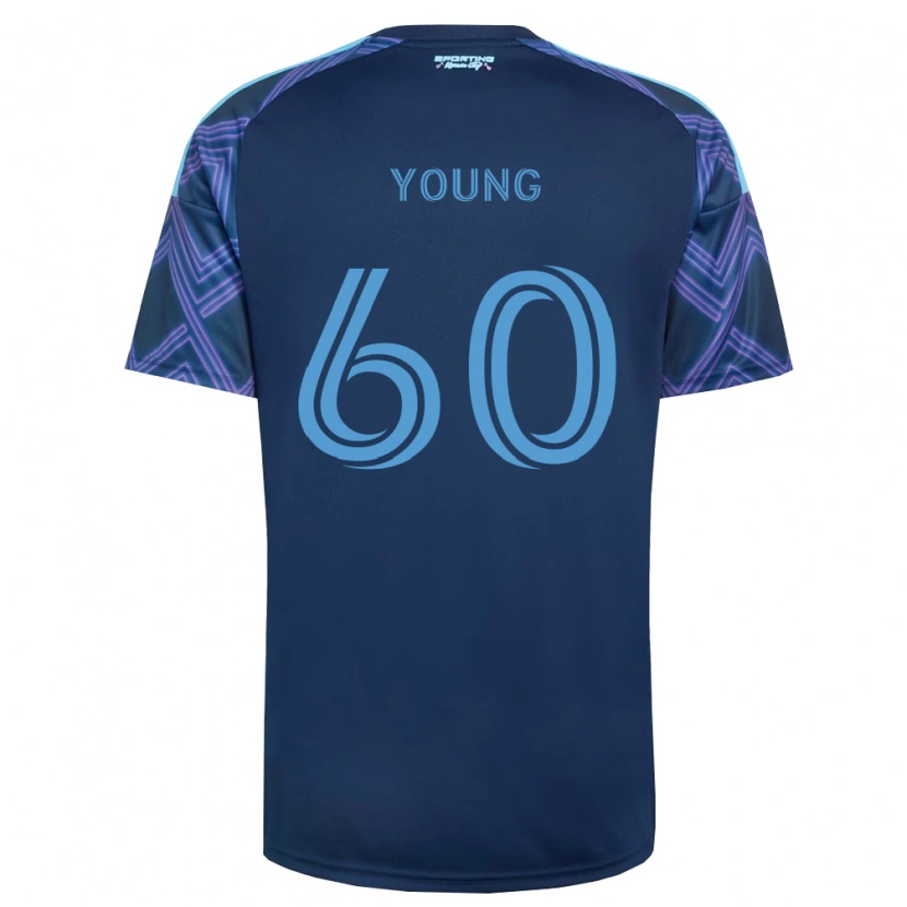 Danxen Kvinder Nate Young #60 Kongelig Blå Lilla Udebane Spillertrøjer 2026/27 Trøje T-Shirt