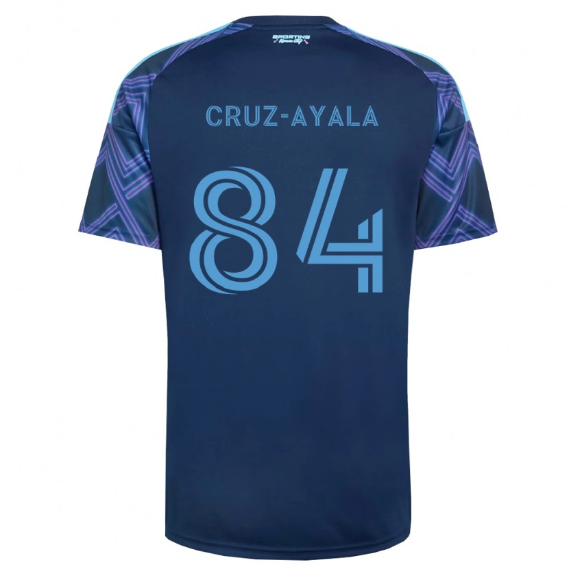 Danxen Kvinder Luis Cruz-Ayala #84 Kongelig Blå Lilla Udebane Spillertrøjer 2026/27 Trøje T-Shirt