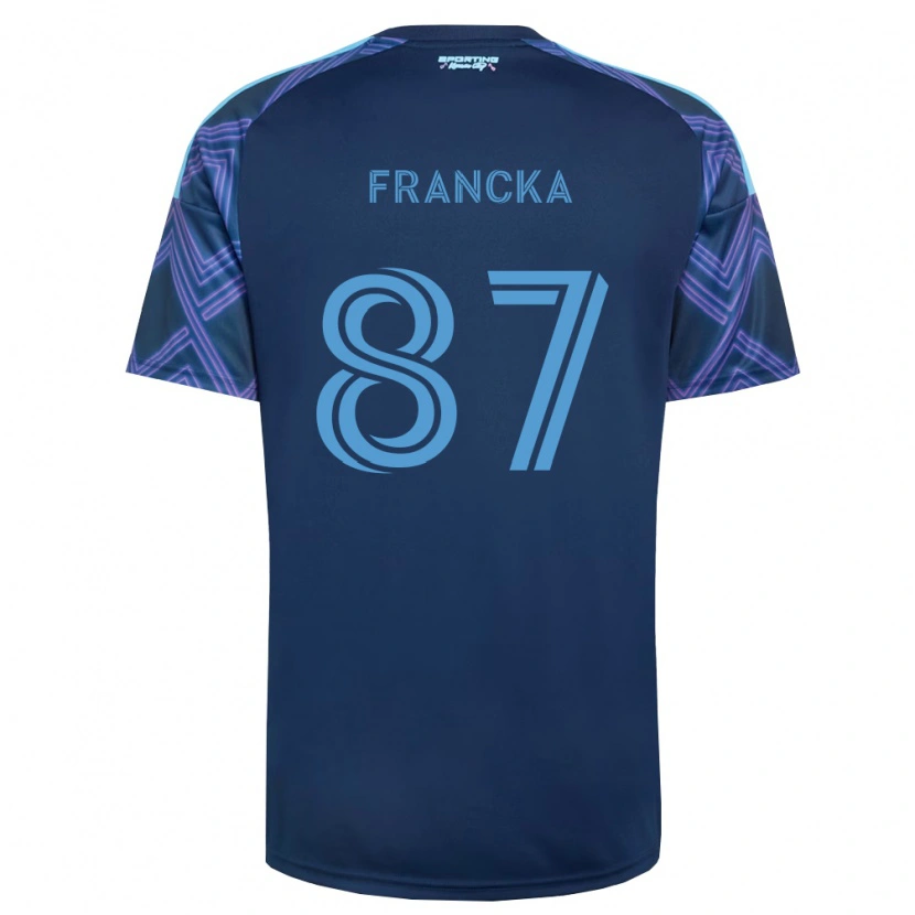 Danxen Kvinder Jack Francka #87 Kongelig Blå Lilla Udebane Spillertrøjer 2026/27 Trøje T-Shirt