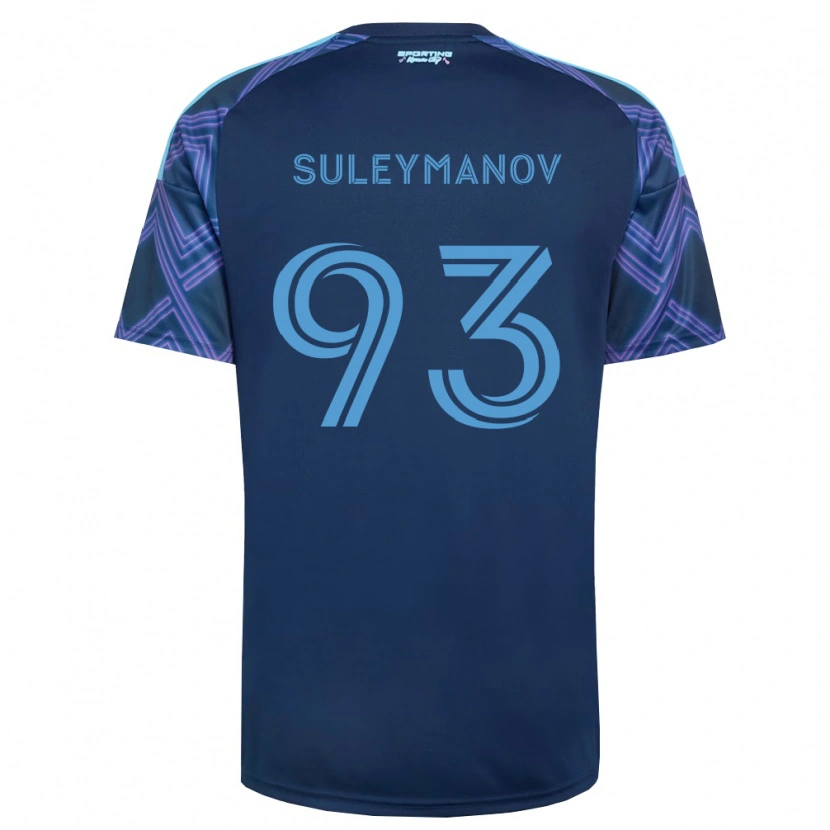 Danxen Kvinder Shapi Suleymanov #93 Kongelig Blå Lilla Udebane Spillertrøjer 2026/27 Trøje T-Shirt