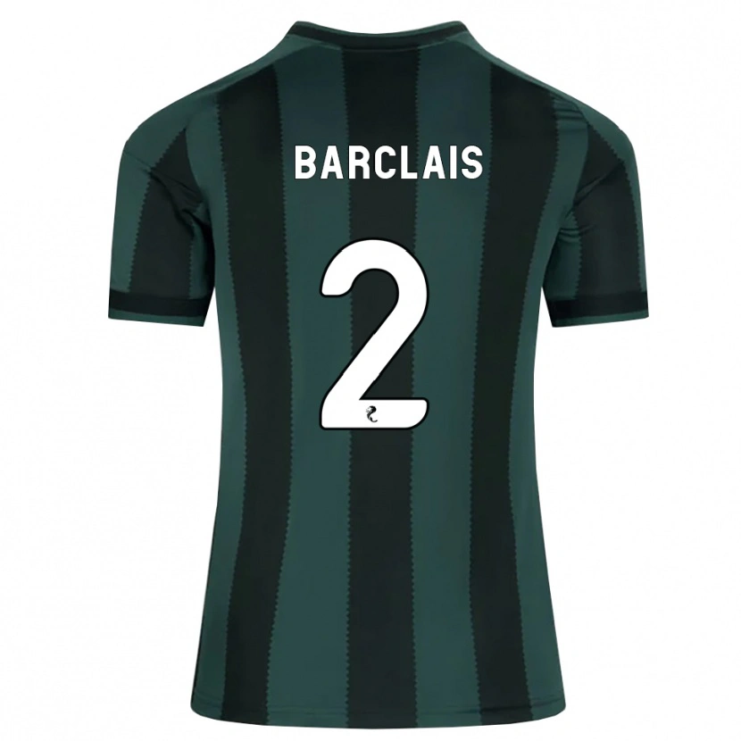 Danxen Kvinder Celya Barclais #2 Mørk Skifergrå Sort Udebane Spillertrøjer 2026/27 Trøje T-Shirt