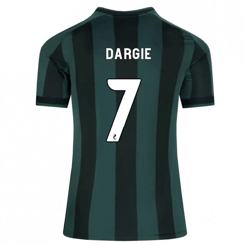 Danxen Kvinder Rhys Dargie #7 Mørk Skifergrå Sort Udebane Spillertrøjer 2026/27 Trøje T-Shirt