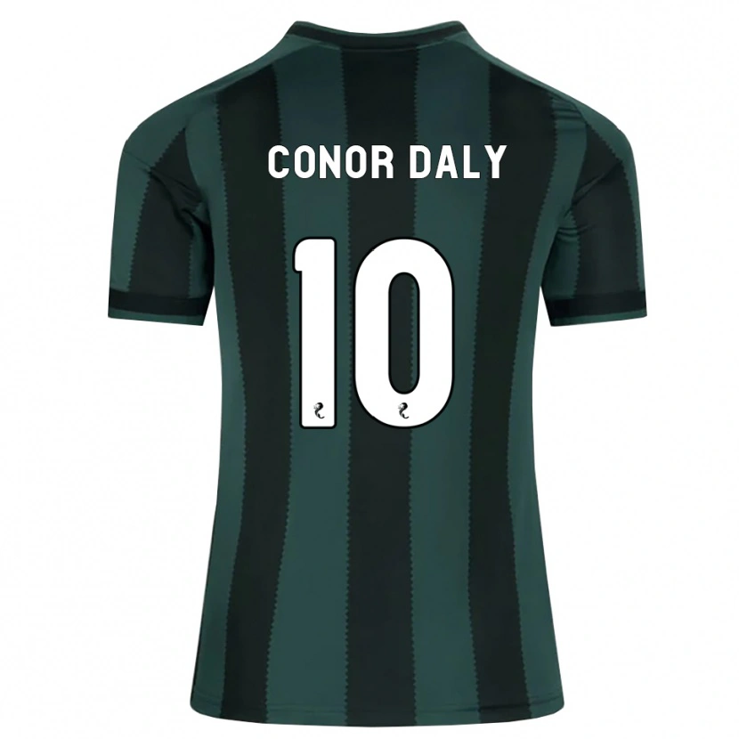 Danxen Kvinder Conor Daly #10 Mørk Skifergrå Sort Udebane Spillertrøjer 2026/27 Trøje T-Shirt