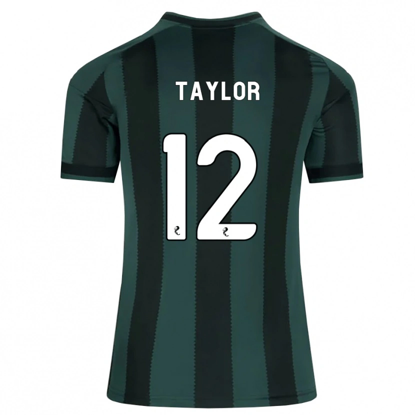 Danxen Kvinder Aodhan Taylor #12 Mørk Skifergrå Sort Udebane Spillertrøjer 2026/27 Trøje T-Shirt