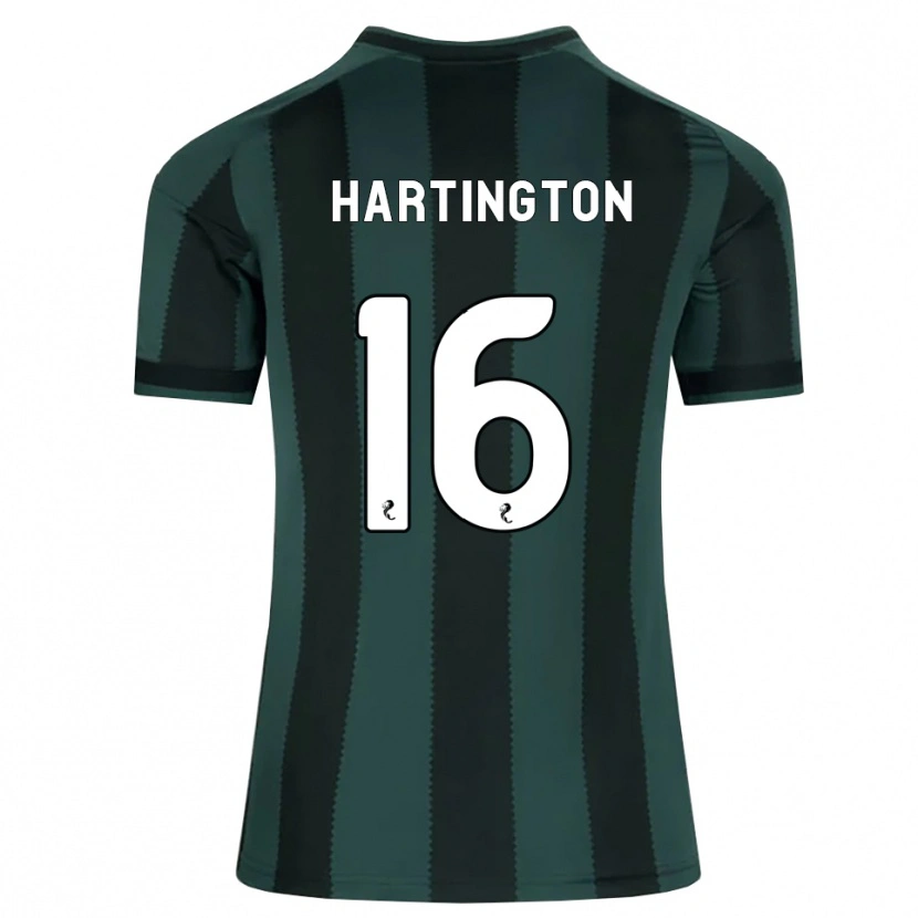 Danxen Kvinder Owen Hartington #16 Mørk Skifergrå Sort Udebane Spillertrøjer 2026/27 Trøje T-Shirt