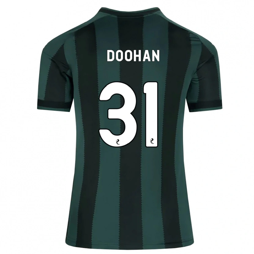 Danxen Kvinder Ross Doohan #31 Mørk Skifergrå Sort Udebane Spillertrøjer 2026/27 Trøje T-Shirt