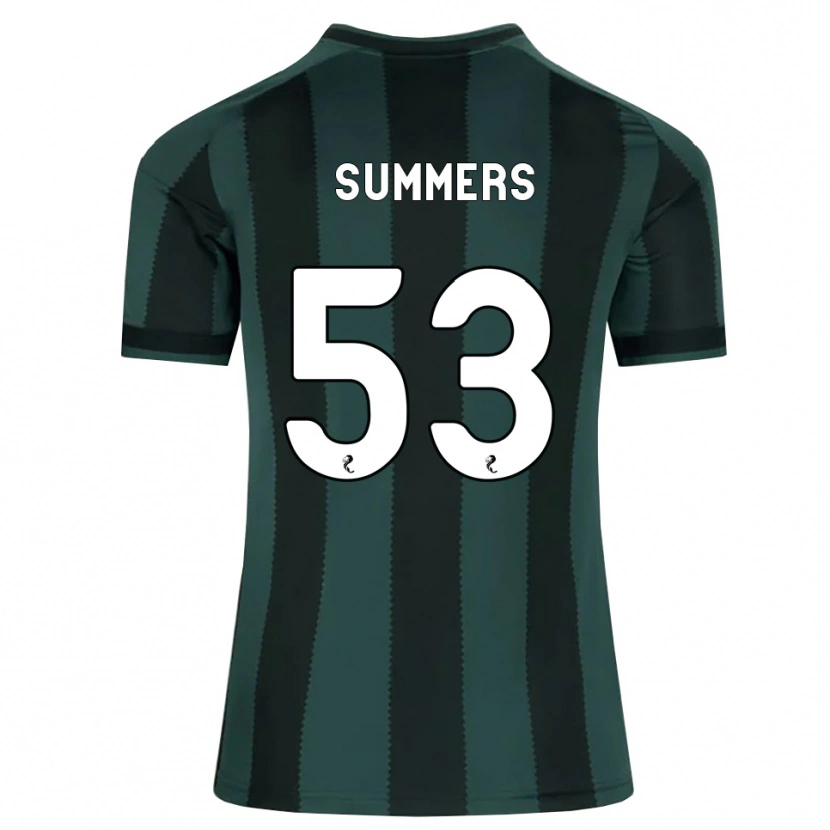 Danxen Kvinder Ben Summers #53 Mørk Skifergrå Sort Udebane Spillertrøjer 2026/27 Trøje T-Shirt