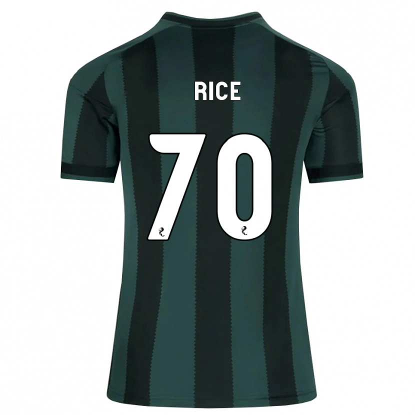Danxen Kvinder Aidan Rice #70 Mørk Skifergrå Sort Udebane Spillertrøjer 2026/27 Trøje T-Shirt