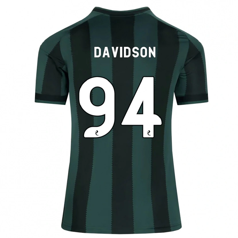 Danxen Kvinder Bruno Davidson #94 Mørk Skifergrå Sort Udebane Spillertrøjer 2026/27 Trøje T-Shirt