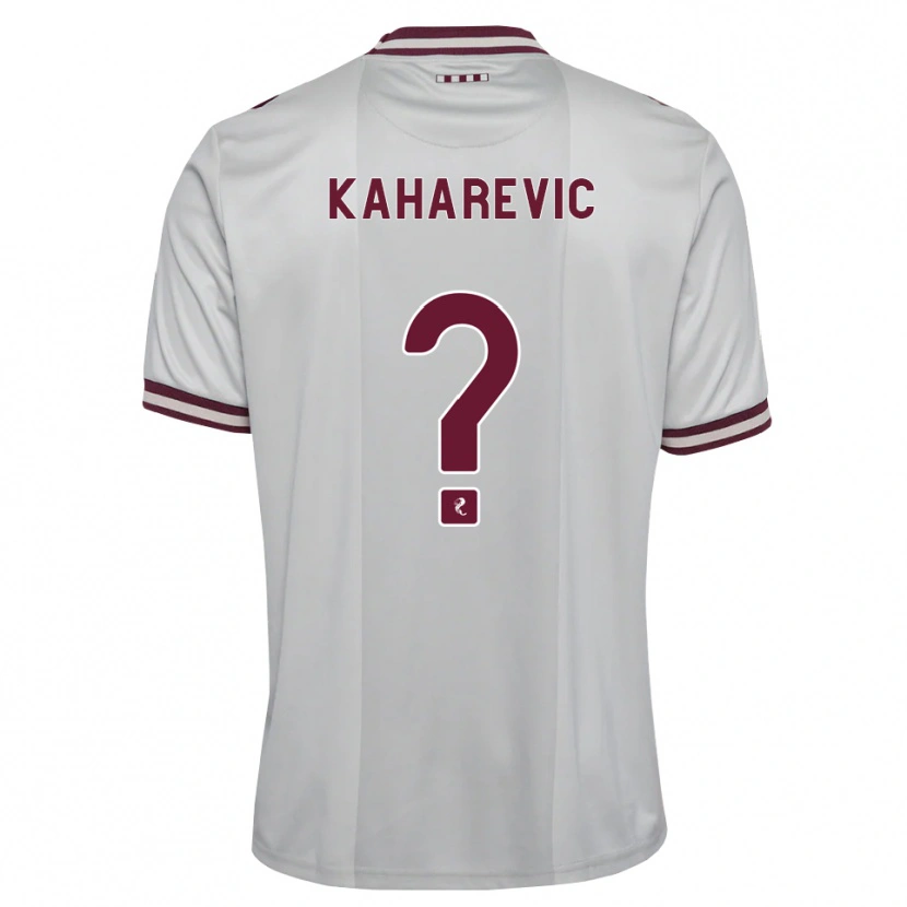 Danxen Kvinder Sinan Kaharevic #0 Hvid Bordeaux Udebane Spillertrøjer 2026/27 Trøje T-Shirt