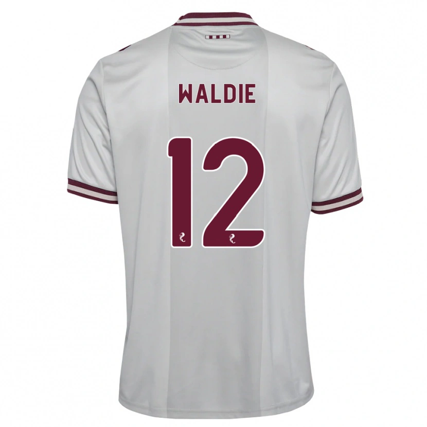 Danxen Kvinder Lizzie Waldie #12 Hvid Bordeaux Udebane Spillertrøjer 2026/27 Trøje T-Shirt