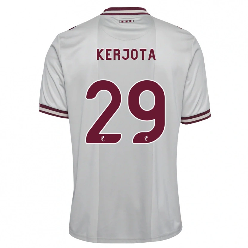 Danxen Kvinder Sabah Kerjota #29 Hvid Bordeaux Udebane Spillertrøjer 2026/27 Trøje T-Shirt