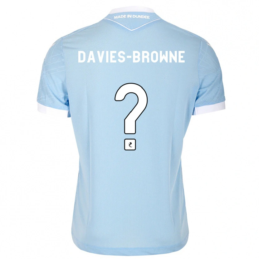 Danxen Kvinder Tobias Davies-Browne #0 Lys Himmelblå Hvid Udebane Spillertrøjer 2026/27 Trøje T-Shirt